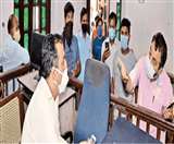 रेमडेसिविर इंजेक्&zwj;श्&zwj;न नहीं मिलने पर हंगामा ।