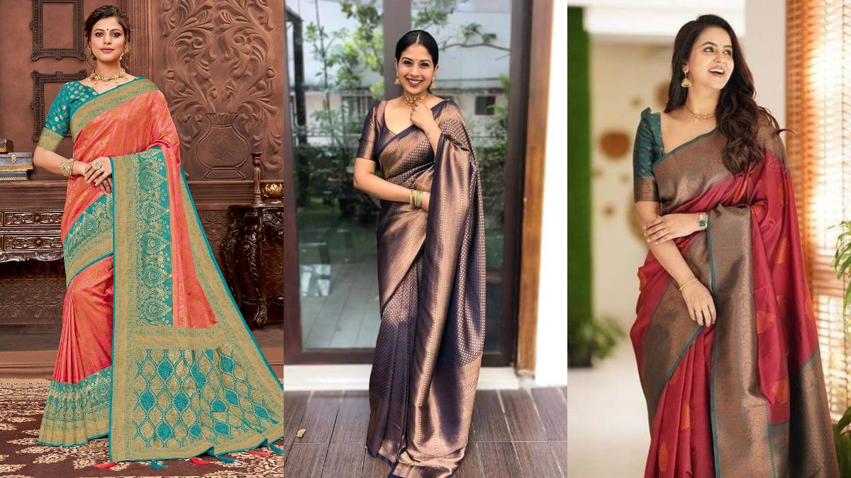 गर्मियों में सिर्फ कुर्ती ही नहीं ये फैशनेबल कांजीवरम Silk Saree भी हैं ट्रेंड में! नए-नए डिज़ाइन उतरेंगे सीधा दिल में