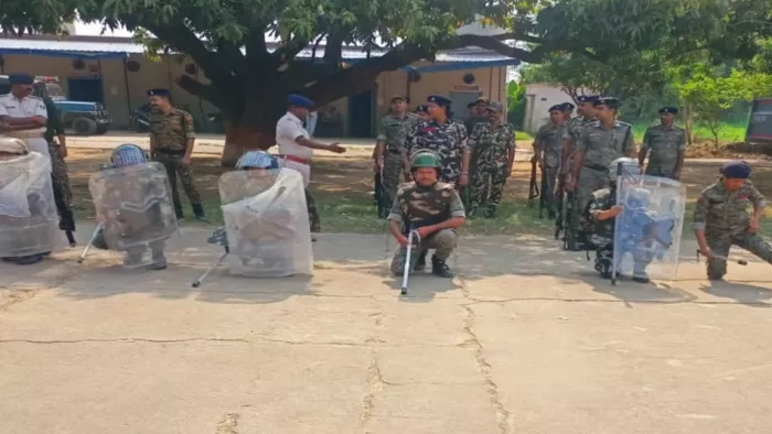 आपात स्थिति से निपटने को जवानों का पूर्वाभ्यास