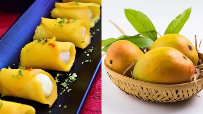 Mango Sandesh Rolls: इस रेसिपी से घर पर बनाएं मैंगो संदेश रोल्स (Image Source: Freepik)