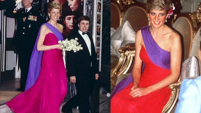 Princess Diana के इस ड्रेस ने लूट ली थी महफिल। (Image Credit- Instagram/princessdianaiconiclook)