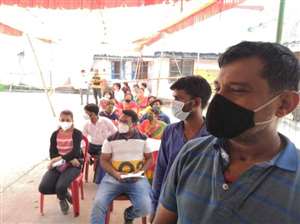 झारसुगुड़ा में दूसरे दिन 4591 लोगों ने लिया टीका