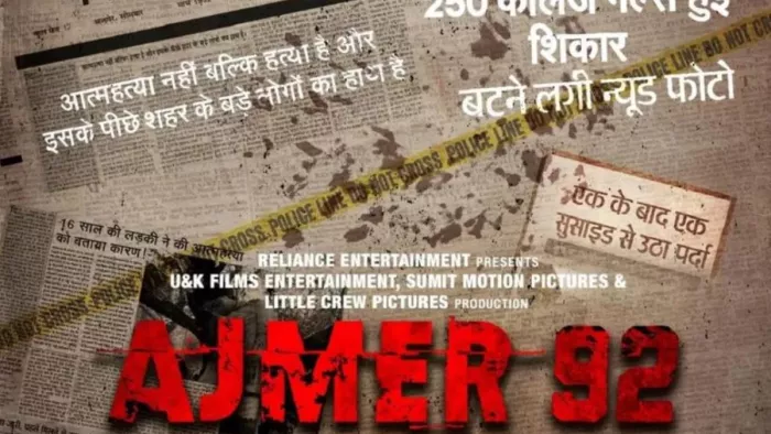 Ajmer 92 poster out movie based on Ajmer Blackmail Scandal in 1992- Photo/Instagram