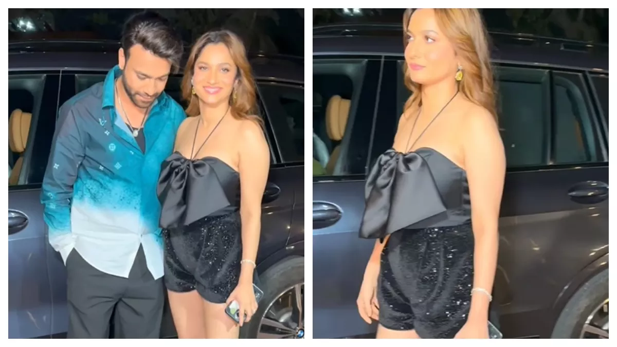 Ankita Lokhande: पति से साथ सजधज कर फंक्शन में पहुंचीं अंकिता हुईं ट्रोल, लोग बोले- 'डायपर पहनकर आ गई है'