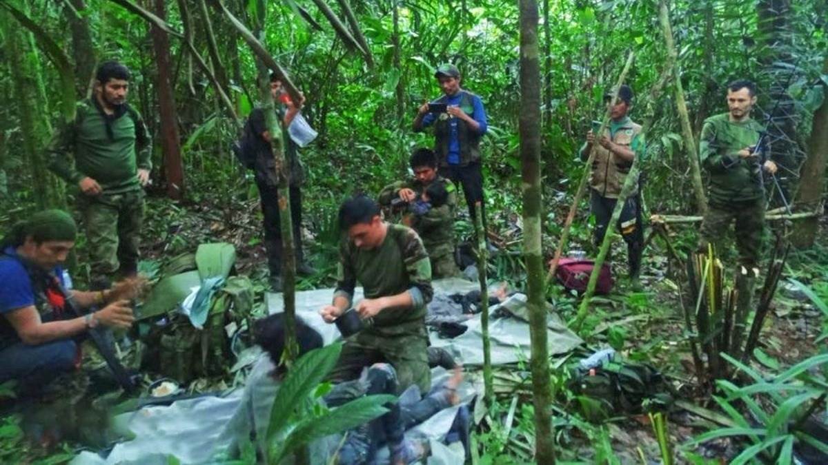 4 children found alive in forest 40 days after plane crash in colombia one of them only 12 months old
