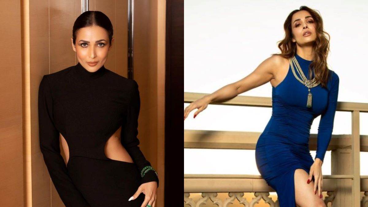 malaika arora spotted in open shirt look in mumbai airport