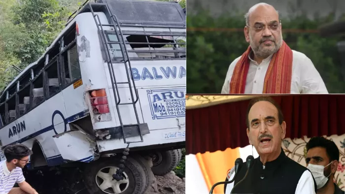 जम्मू-कश्मीर में श्रद्धालुओं से भरी बस पर आतंकी हमला।