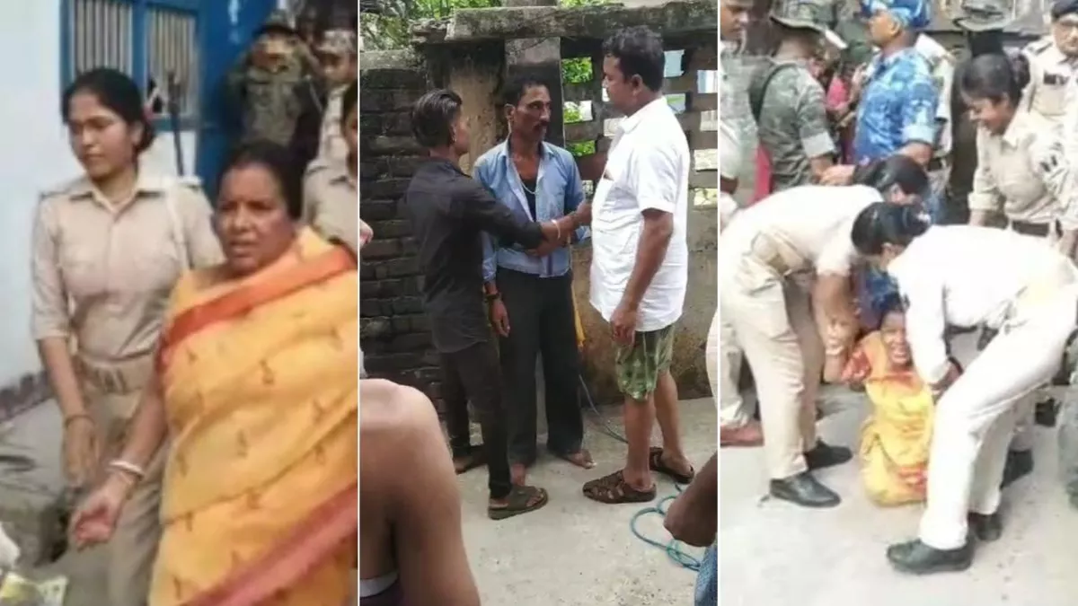 पति-पत्नी और 'वो' में वार्ड पार्षद बनीं विलेन, बेटा सहित गिरफ्तार, भारी भीड़ के बीच से घसीटते हुए ले गई पुलिस