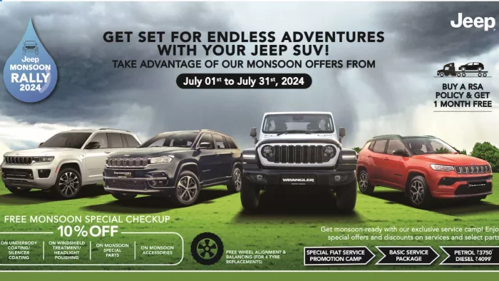 Jeep की ओर से July महीने में Jeep Monsoon Rally 2024 को शुरू किया गया है।