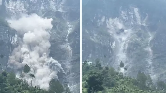 Uttarakhand Weather: बुधवार को पातालगंगा में भयानक लैंडस्लाइड हो गया