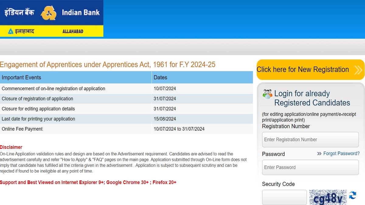 indian bank recruitment 2024 bumper recruitment for apprenticeship posts in indian bank you can apply till 31st july
