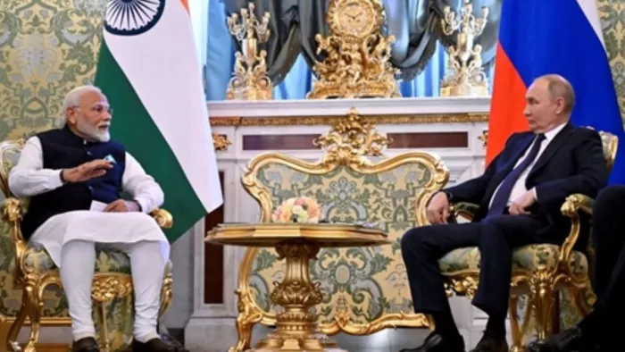 पीएम मोदी और राष्ट्रपति पुतिन की मुलाकात पर अमेरिका का आया जवाब।(फोटो सोर्स: एएनआई)