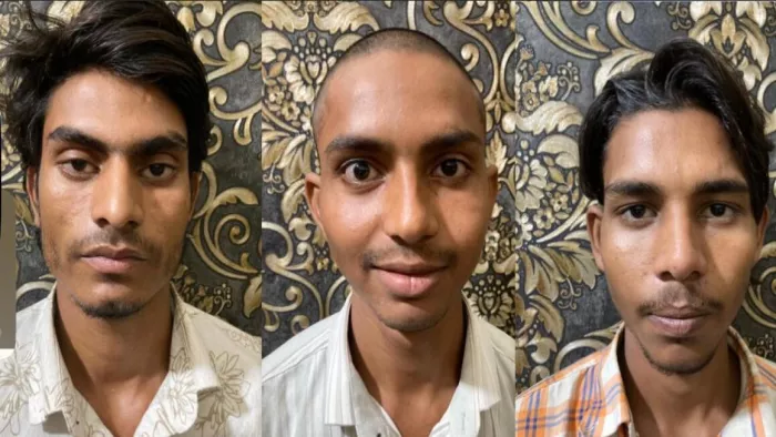 शराब पीने का वीडियो बनाने पर मारा था चाकू, तीन आरोपित गिरफ्तार