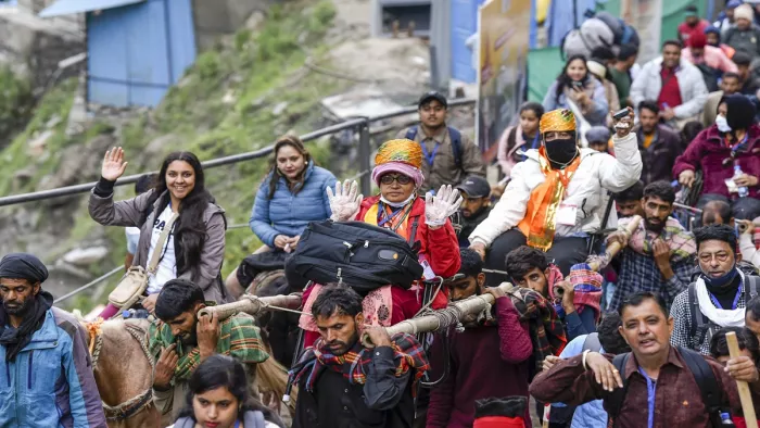 अमरनाथ यात्रा के लिए सात दिनों में तीर्थयात्रियों की संख्या एक लाख पार (फोटो- एएनआई)