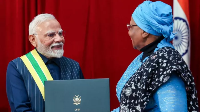 यह पहली बार है जब किसी भारतीय नेता को यह सम्मान हासिल हुआ है।