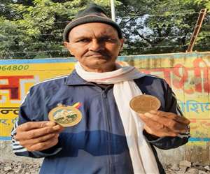 37 साल पहले भाला फेंक में देश को गोल्&zwj;ड मेडल दिलाने वाले सरनाम सिंह।