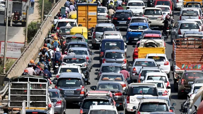 Gurugram News: सोमवार से दिल्ली में भारी वाहन के प्रवेश पर रहेगी रोक। फाइल फोटो