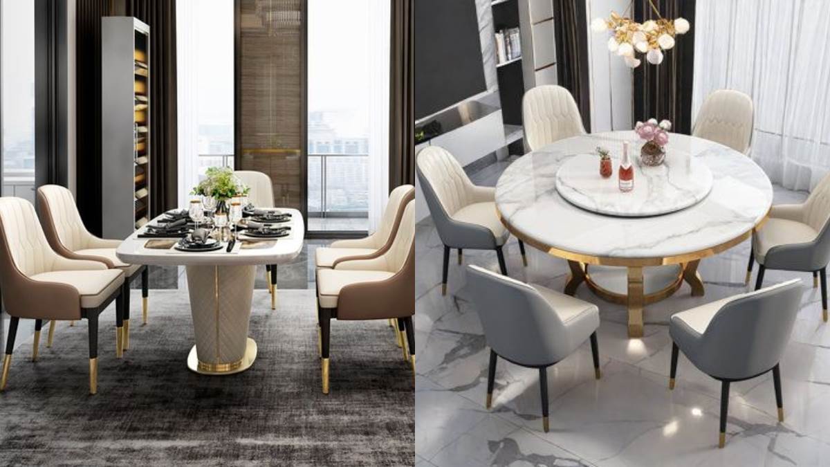 मॉर्डन Dining Table Design से बढ़ेगी घर की शोभा, खान-पान, चुगली-चर्चा और ऑफिस के काम के लिए चुनेंगे इन्हें ही