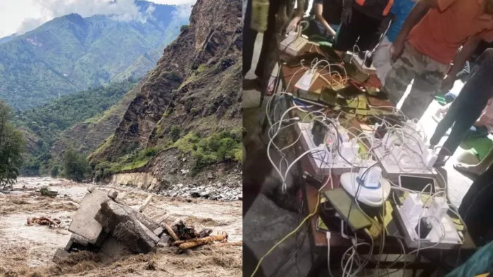 हिमाचल के समेज में आई आपदा से बिजली सप्लाई ठप