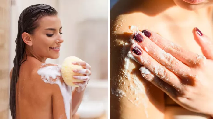 नहाते समय Body Wash या Body Scrub, किसका इस्तेमाल करें (Image Credit- Freepik)
