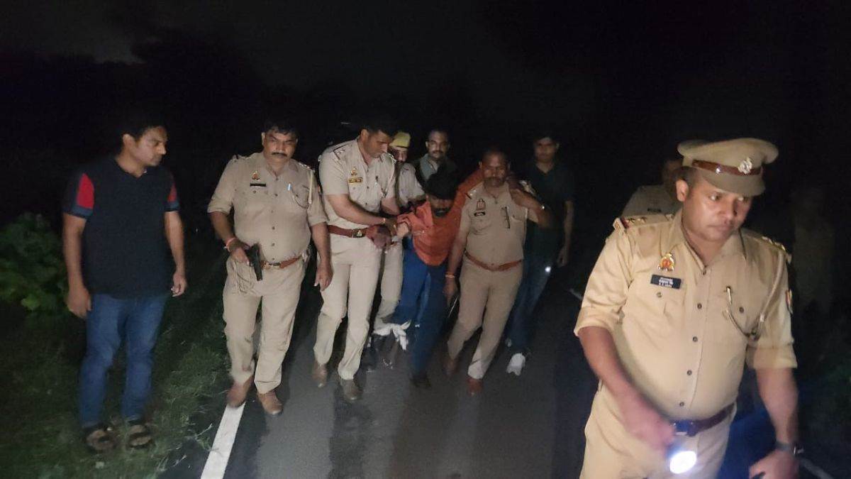 bulandshahr encounter history sheeter shot arrested by arnia police