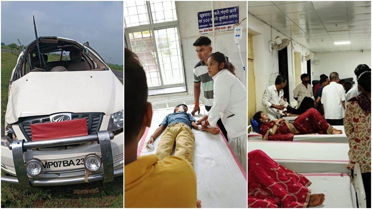 indore additional collector rinkesh singh vaishya injured in road accident in guna