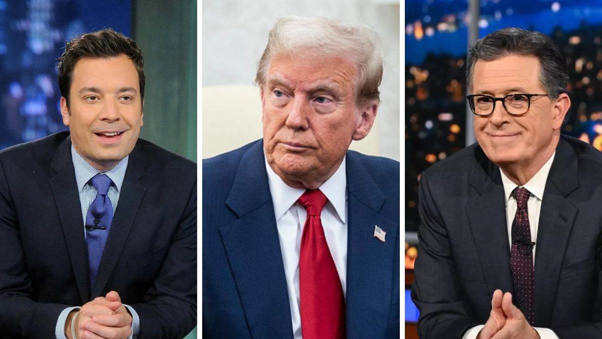 trumps india tariff decision faces backlash us hosts stephen colbert jimmy fallon criticize move watch viral video