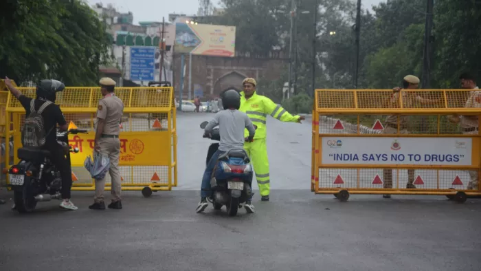 ट्रैफिक पुलिस ने जी-20 सम्मेलन के दूसरे दिन का अलर्ट किया जारी।