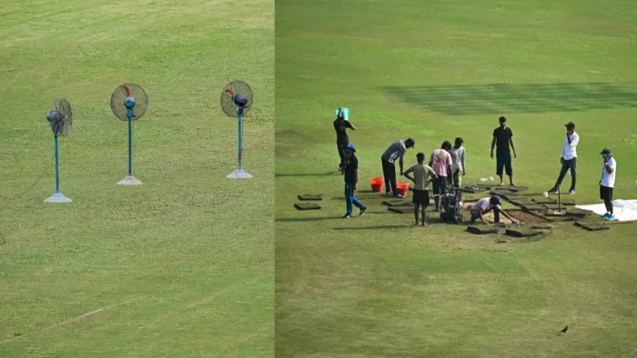 ग्रेटर नोएडा क्रिकेट स्टेडियम की खूब हो रही आलोचना।