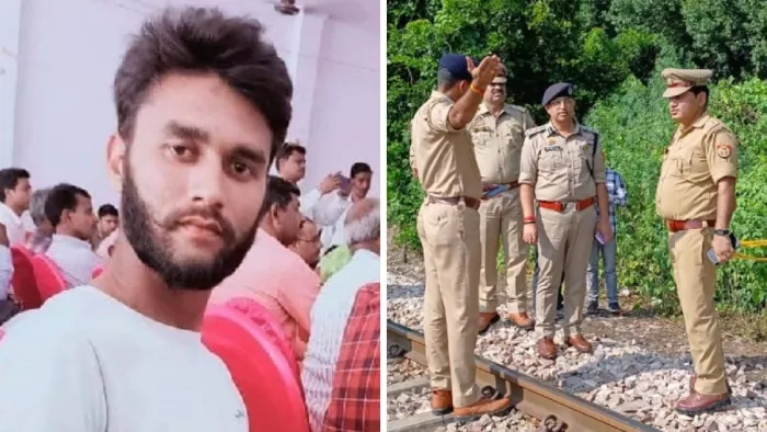 बिल्हौर: पुलिस हिरासत में लिया गया हिस्ट्रीशीटर शाहरुख। वीडियो ग्रैब