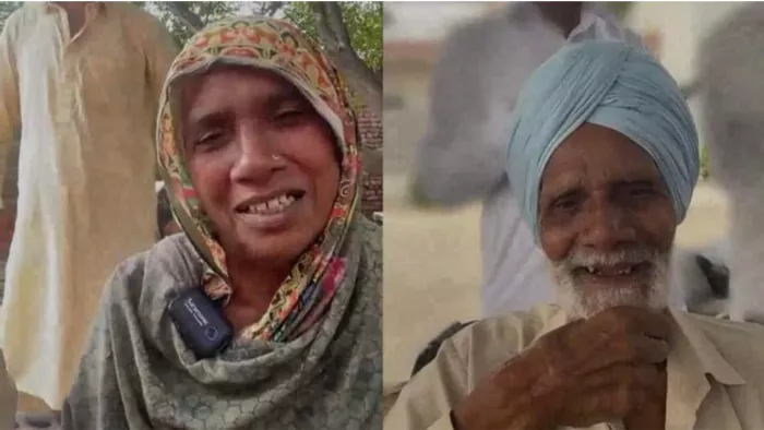 वीडियो काल के जरिये एक-दूसरे से रूबरू होती बहन शकीना और भाई गुरमेल सिंह।