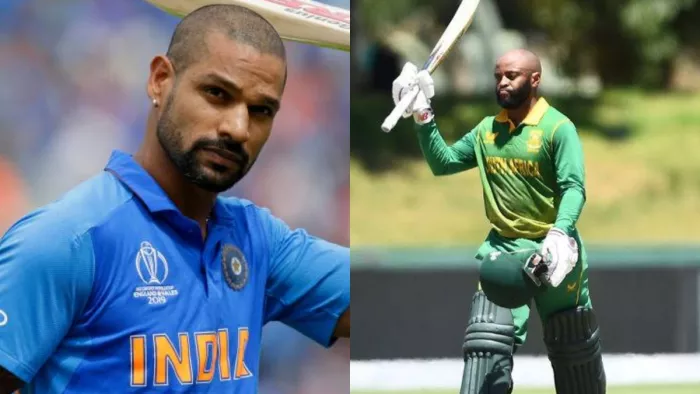 IND vs SA 3rd ODI Live Streaming: शिखर धवन और तेंबा बावुमा (डिजाइन फोटो)
