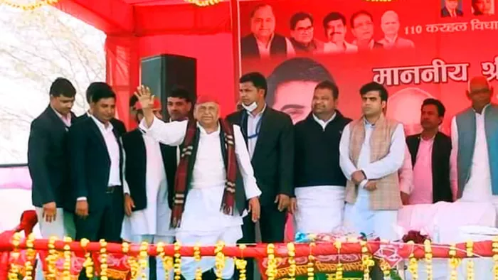 Mulayam Singh Yadav Death: मैनपुरी में आखिरी जनसभा को संबोधित करने के दौरान मुलायम सिंह यादव। फाइल फाेटो