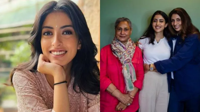 File Photo of Navya Naveli Nanda with Jaya Bachchan and Shweta Bachchan. Photo Credit/ Fanpage Twitter