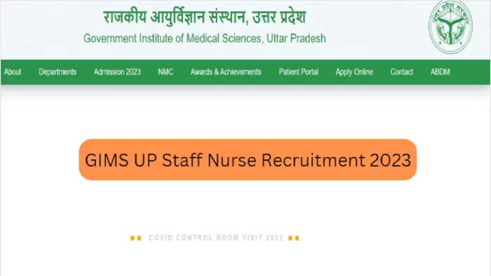 GIMS Staff Nurse Recruitment 2023 के लिए 7 नवंबर तक कर सकते हैं अप्लाई।