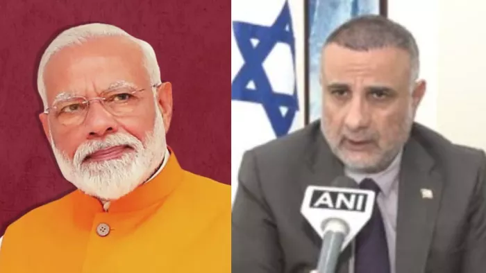 इजरायली दूत ने भारत के पीएम को दिया धन्यवाद। (फोटो- एएनआई)