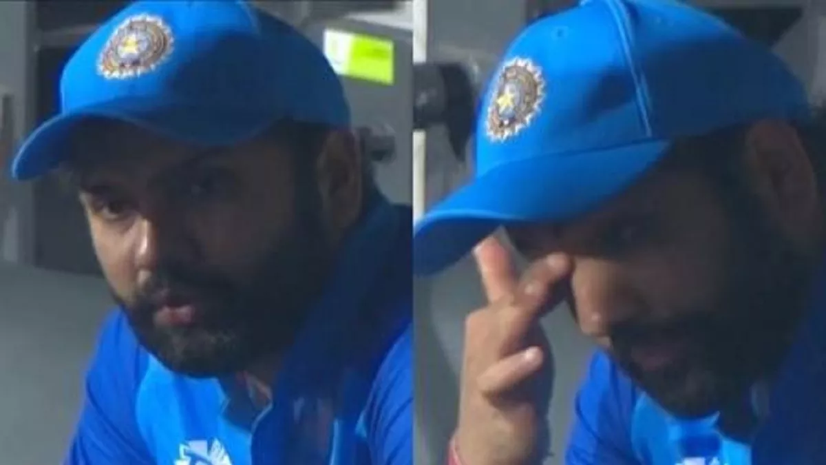 इंग्लैंड से मैच हारने के बाद भावुक हुए भारतीय कप्तान रोहित शर्मा।(फाइल फोटो)