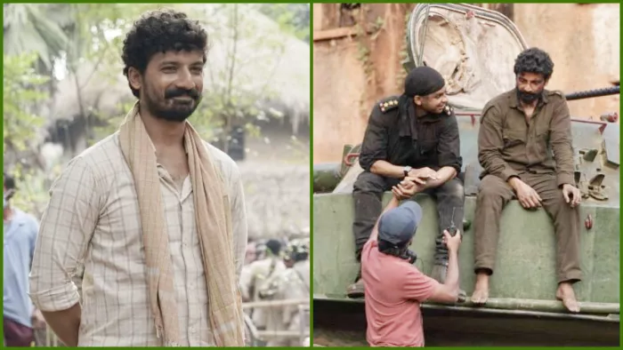 पिप्पी की शूटिंग के दौरान प्रियांशु। फोटो- टीम पिप्पा