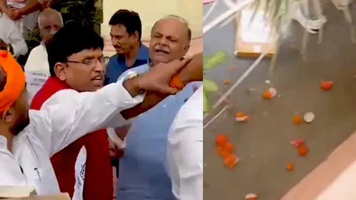 नीतीश के बयान पर विधानसभा परिसर में विपक्ष का जोरदार हंगामा, हाथापाई पर उतरे दोनों पक्ष के नेता