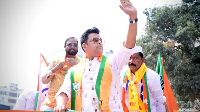 BJP सांसद रवि किशन ने की रैली (फोटो-एक्स)