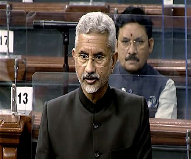लोकसभा में बोलते हुए विदेश मंत्री एस. जयशंकर