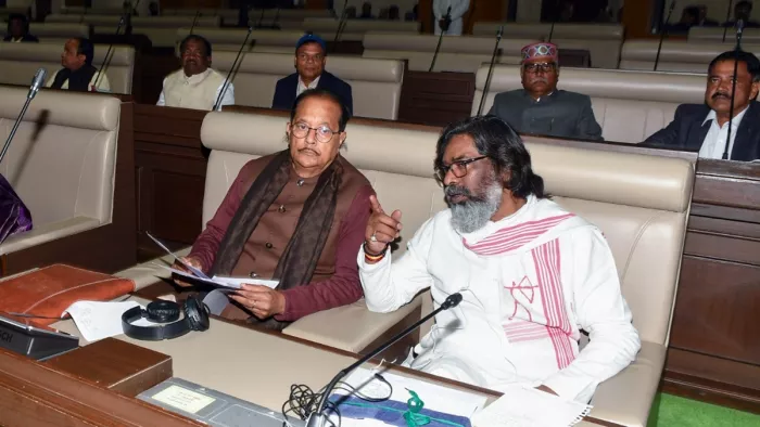 झारखंड विधानसभा में सीएम हेमंत सोरेन ( ANI)