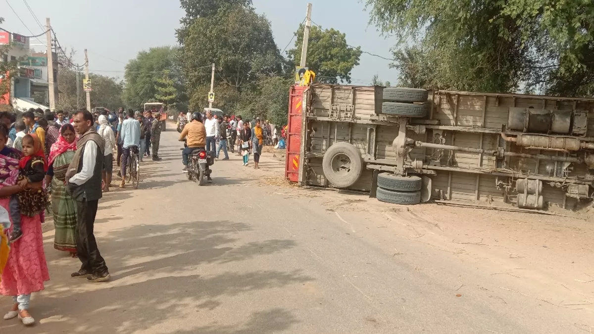 Gaya News: गया में बेकाबू ट्रक पलटने से 10 जानवरों की हुई दर्दनाक मौत, चालक को पुलिस ने किया गिरफ्तार