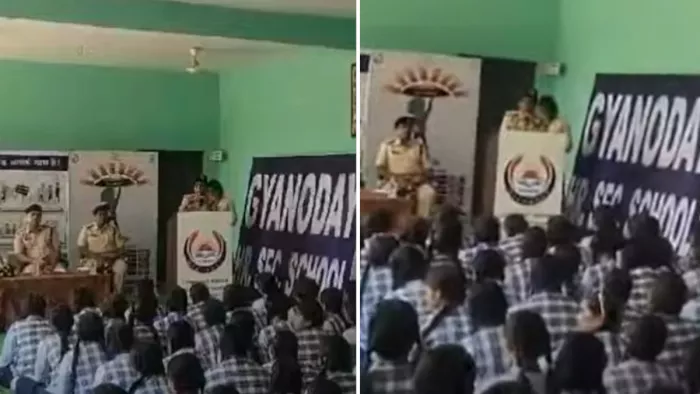 छात्राओं को संबोधित करते महिला डीआईजी का पुराना वीडियो वायरल।