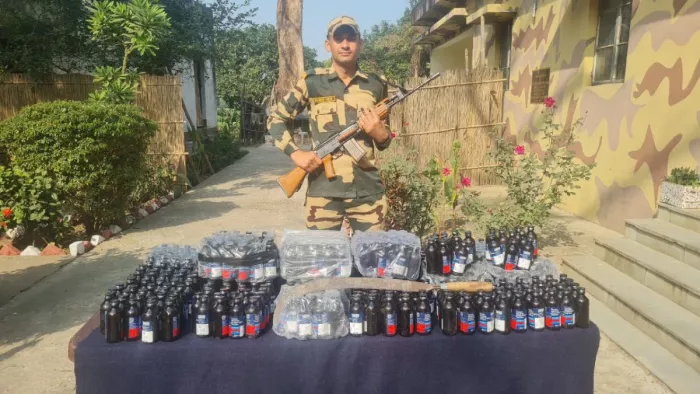 BSF ने बांग्लादेशी तस्करों की कोशिश पर फेरा पानी (फोटो- जेएनएन)