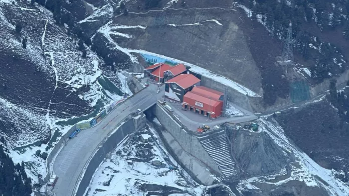 जेड मोड़ टनल का ड्रोन शॉट (फोटो उमर अब्दुल्ला एक्स हैंडल)