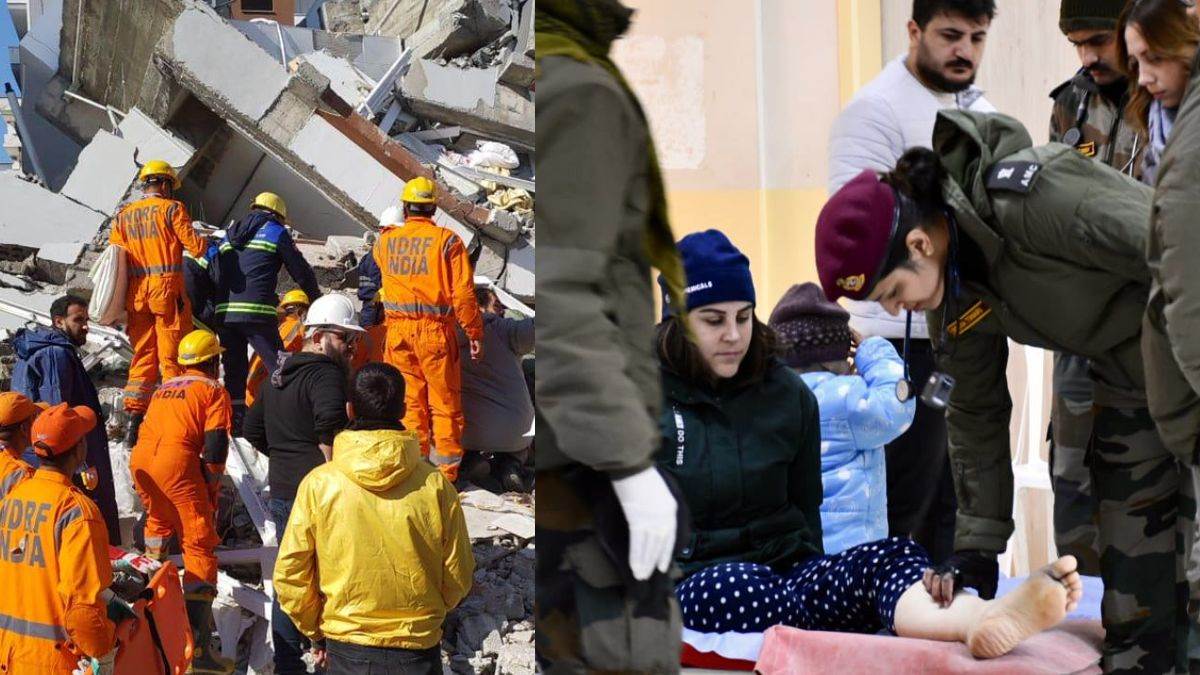 turkey earthquake ndrf saving many in turkiye by c17 aircraft indian army made field hospital