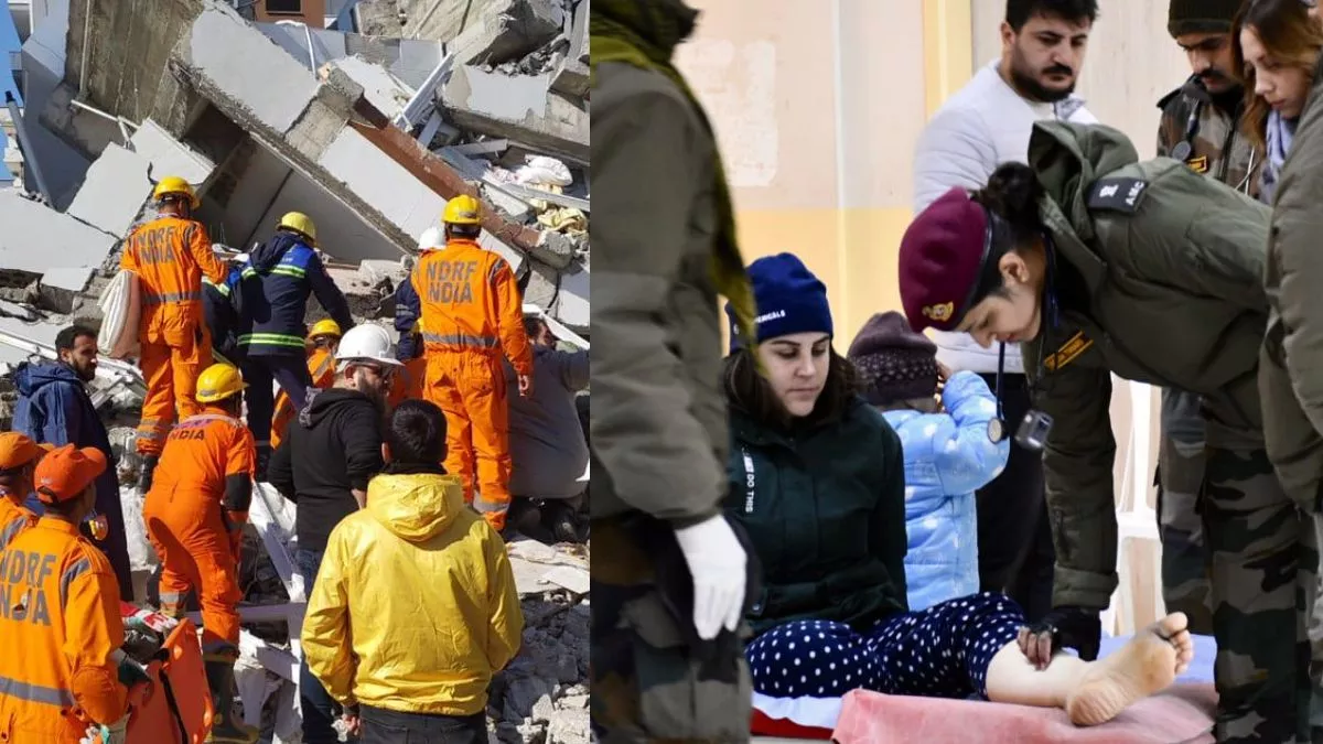Turkiye Earthquake NDRF ने तुर्किये में बचाव अभियान तेज किया।