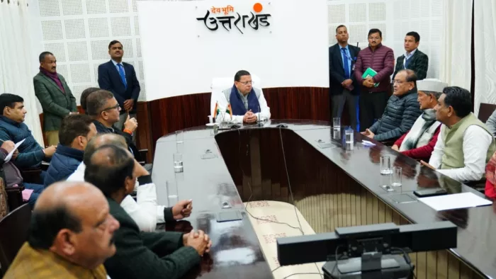 सीएम धामी ने मुख्यमंत्री आवास पर कांग्रेस के प्रतिनिधिमंडल से की बातचीत (फाइल फोटो)