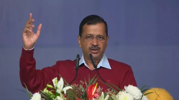 पंजाब में रैली को संबोधित अरविंद केजरीवाल।
